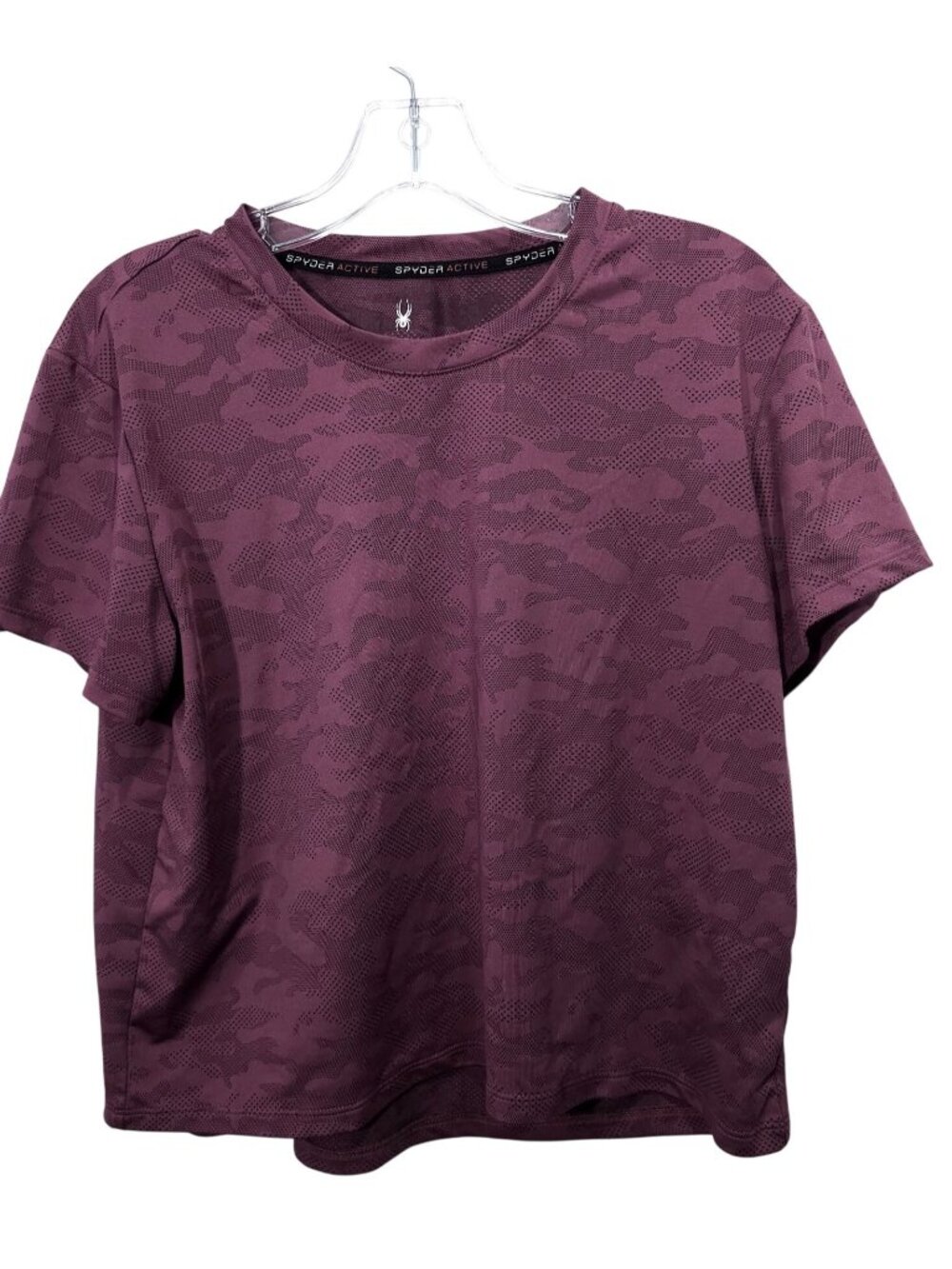 Spyder Men's Burgundy Camo Performance L lightweight breathable